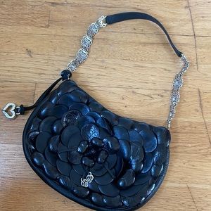 genuine BRIGHTON black clutch.
